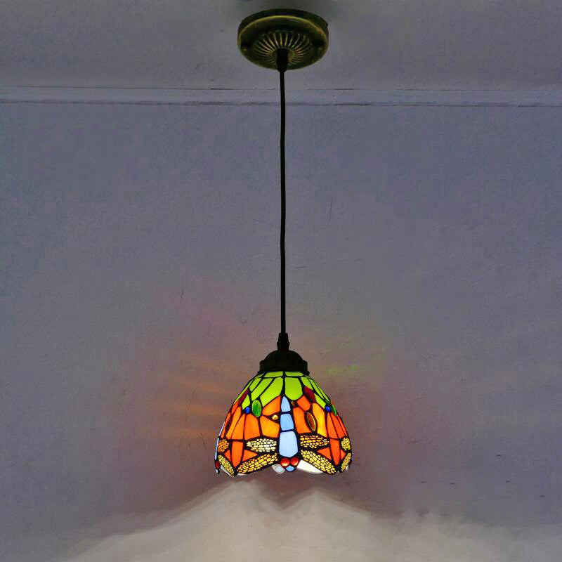 Simple Glass Tiffany Lamp, Pendant Light, Hotel Light