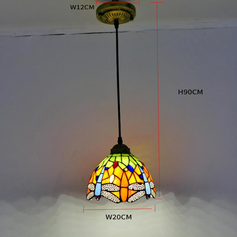 Simple Glass Tiffany Lamp, Pendant Light, Hotel Light