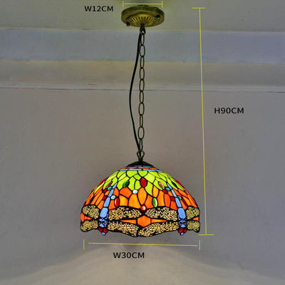 Simple Glass Tiffany Lamp, Pendant Light, Hotel Light