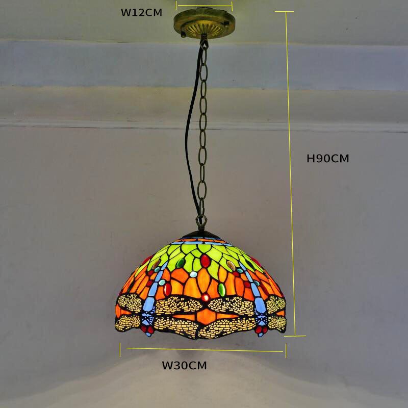 Simple Glass Tiffany Lamp, Pendant Light, Hotel Light