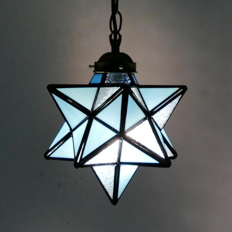 Simple Glass Tiffany Lamp, Pendant Light, Living Room Light