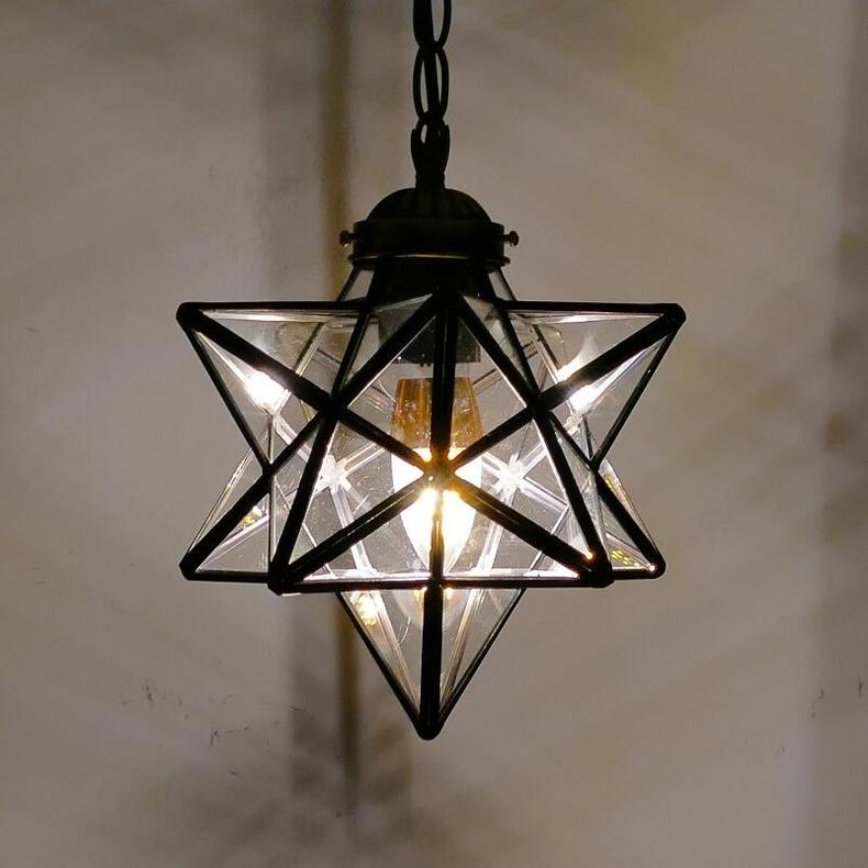 Simple Glass Tiffany Lamp, Pendant Light, Living Room Light