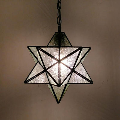 Simple Glass Tiffany Lamp, Pendant Light, Living Room Light