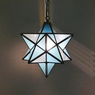 Simple Glass Tiffany Lamp, Pendant Light, Living Room Light