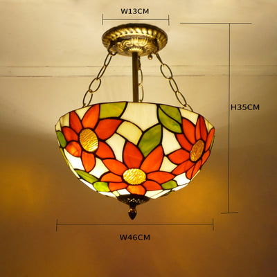 Simple Mediterranean Tiffany Lamp, Pendant Light, Reading Light