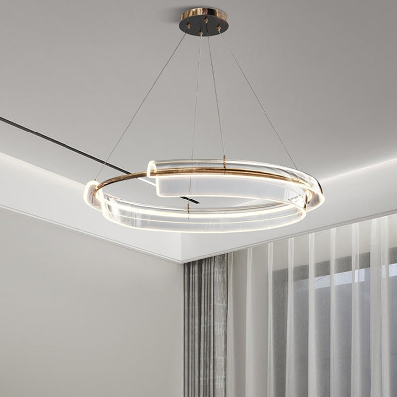 Simple Scandinavian Pendant Light, Circular Living Room Light, Bedroom Light