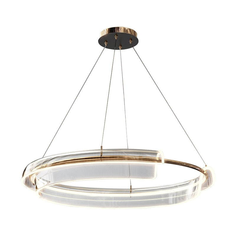 Simple Scandinavian Pendant Light, Circular Living Room Light, Bedroom Light