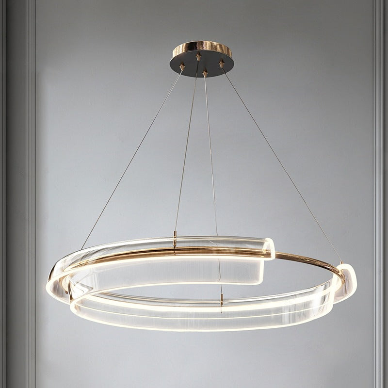 Simple Scandinavian Pendant Light, Circular Living Room Light, Bedroom Light