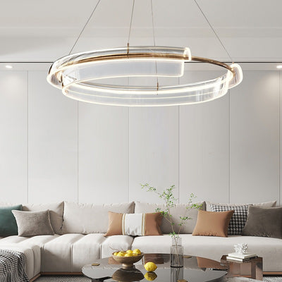 Simple Scandinavian Pendant Light, Circular Living Room Light, Bedroom Light