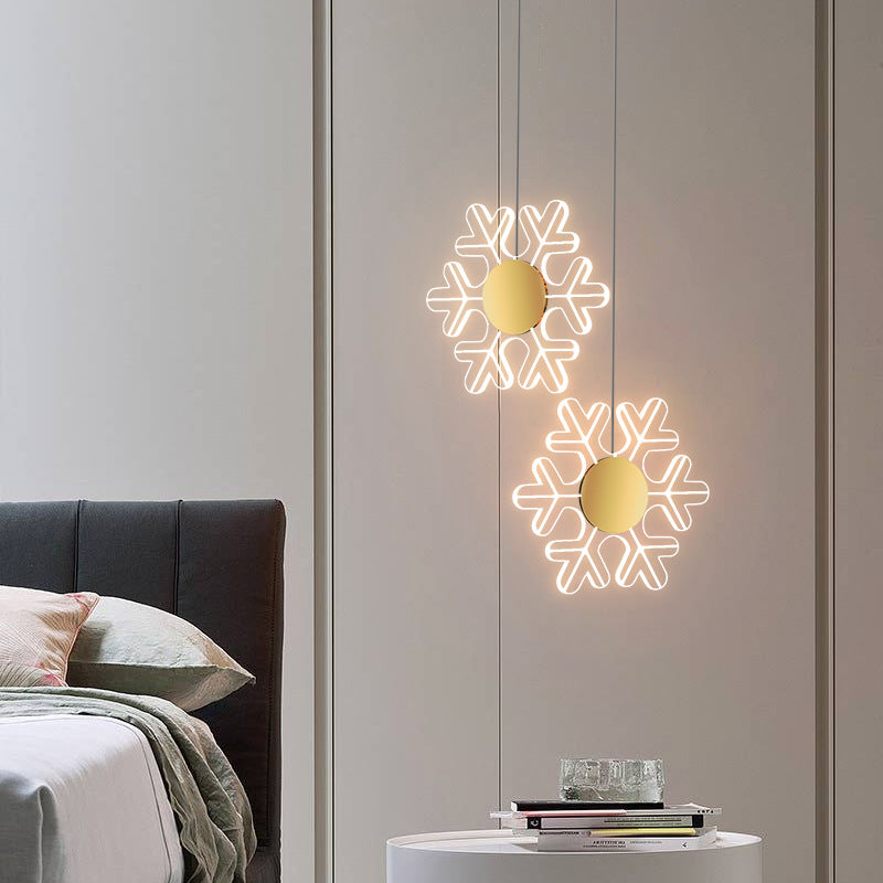 Snowflake Hanging Light, Pendant for Bedroom