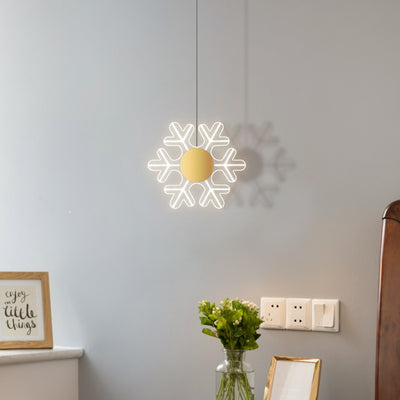 Snowflake Hanging Light, Pendant for Bedroom