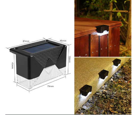 Solar Fence Light - Set of 4