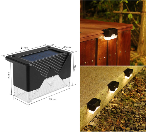 Solar Fence Light - Set of 4