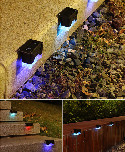 Solar Fence Light - Set of 4