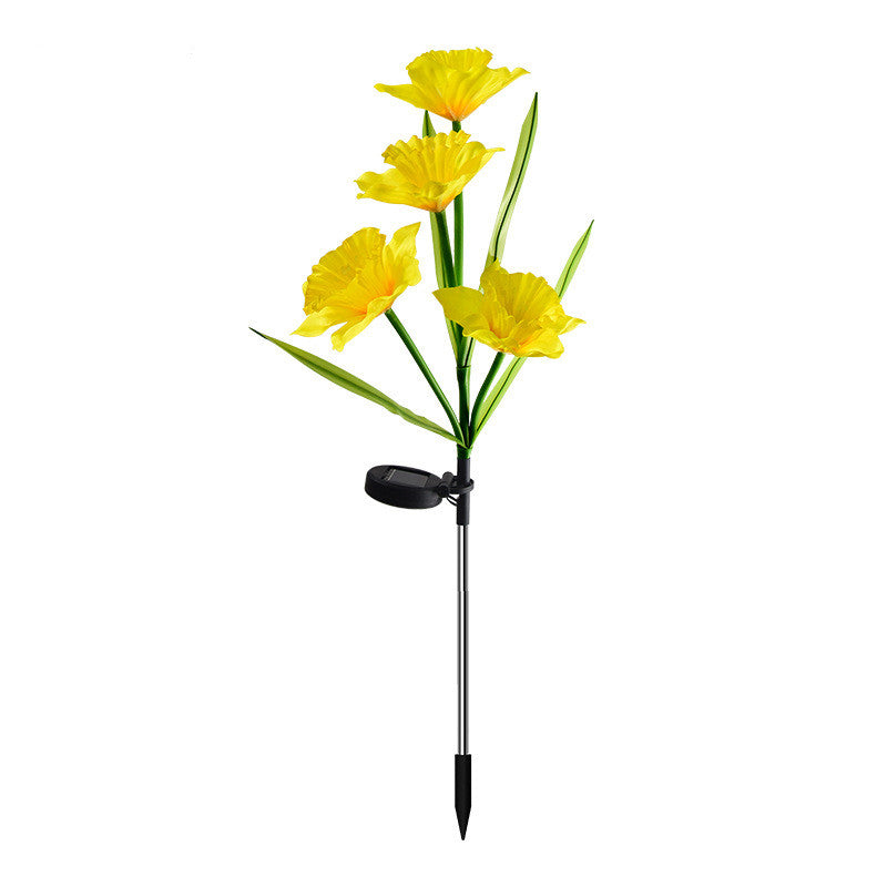 Solar Garden Light, Solar Daffodils Light, Solar Garden Decoration - Set Of 2