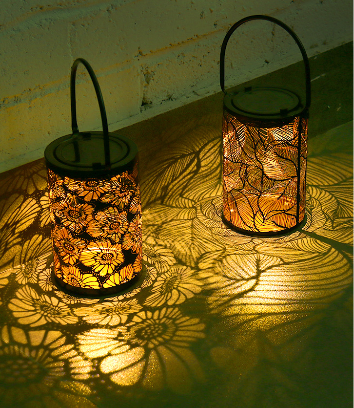 Solar Lantern, Shadow Night Light, Solar Garden Decoration