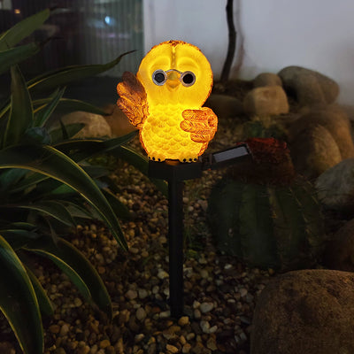 Solar Owl Ground Light, Courtyard Garden Decoration, Solar Landscape Light