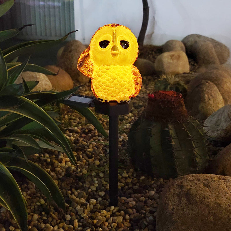 Solar Owl Ground Light, Courtyard Garden Decoration, Solar Landscape Light