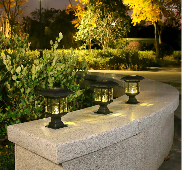 Solar Post Light, Solar Outdoor Garden Light, Solar Landscape Light