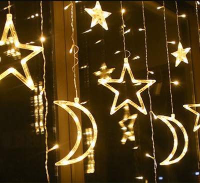 Solar Star And Moon Lights, Solar Christmas Lights