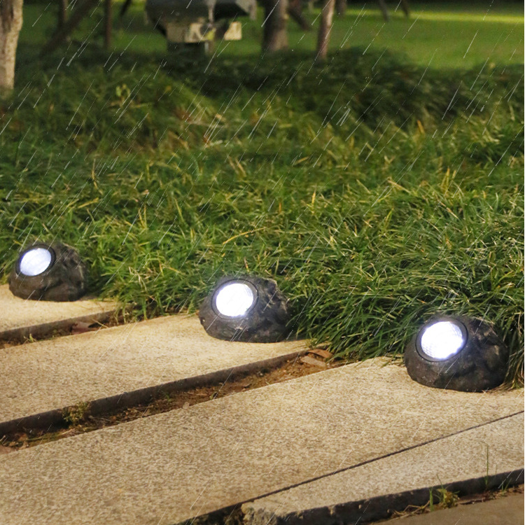 Solar Stone Decking Light - Set of 4