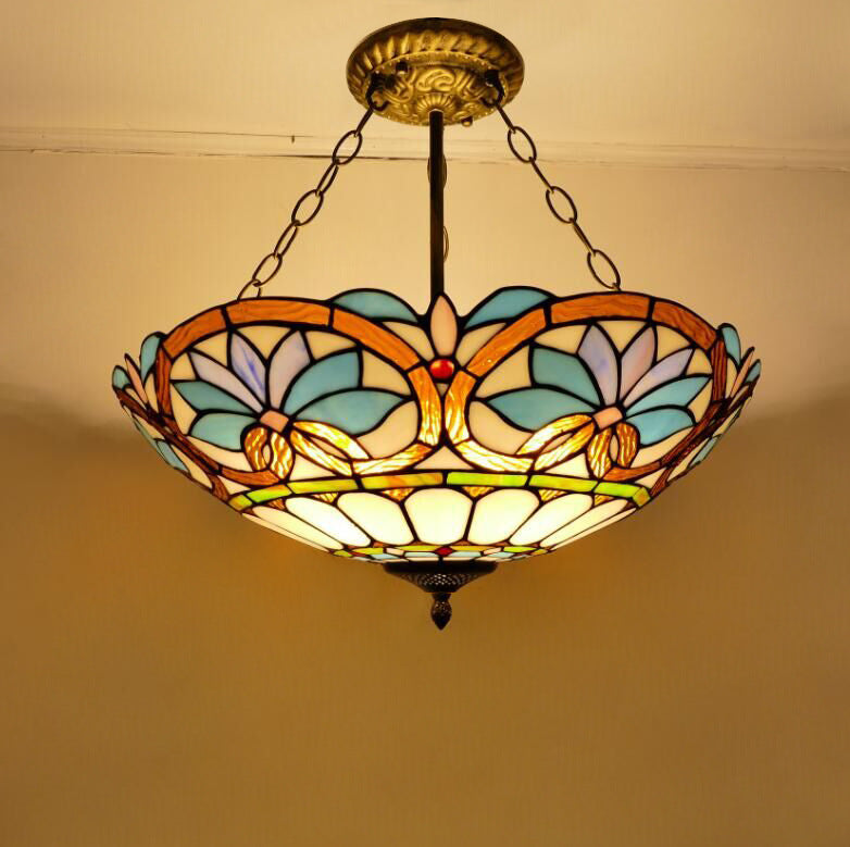 Southeast Asia Tiffany Lamp, Inro Pendant Light, Hallway Light