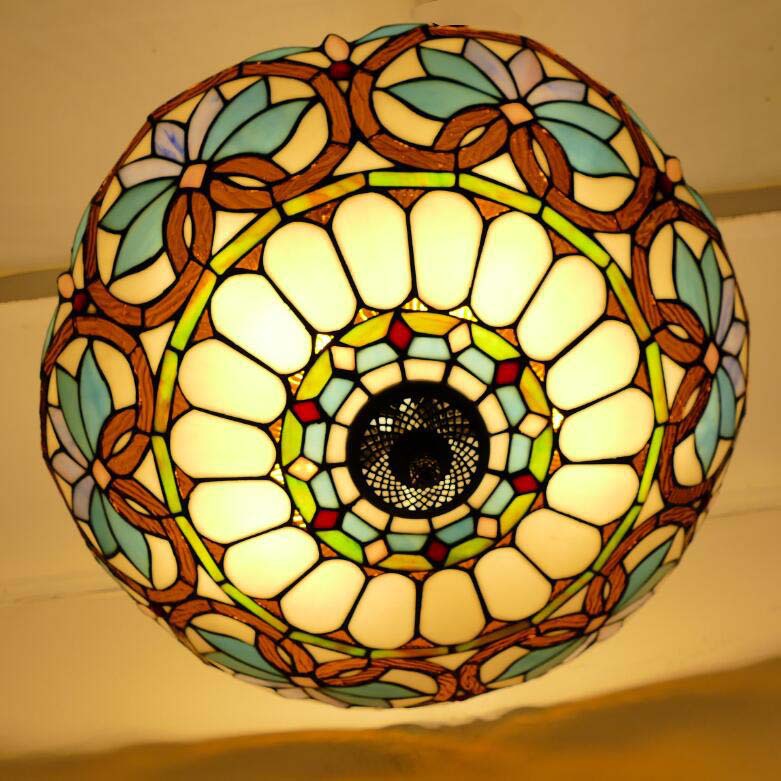 Southeast Asia Tiffany Lamp, Inro Pendant Light, Hallway Light