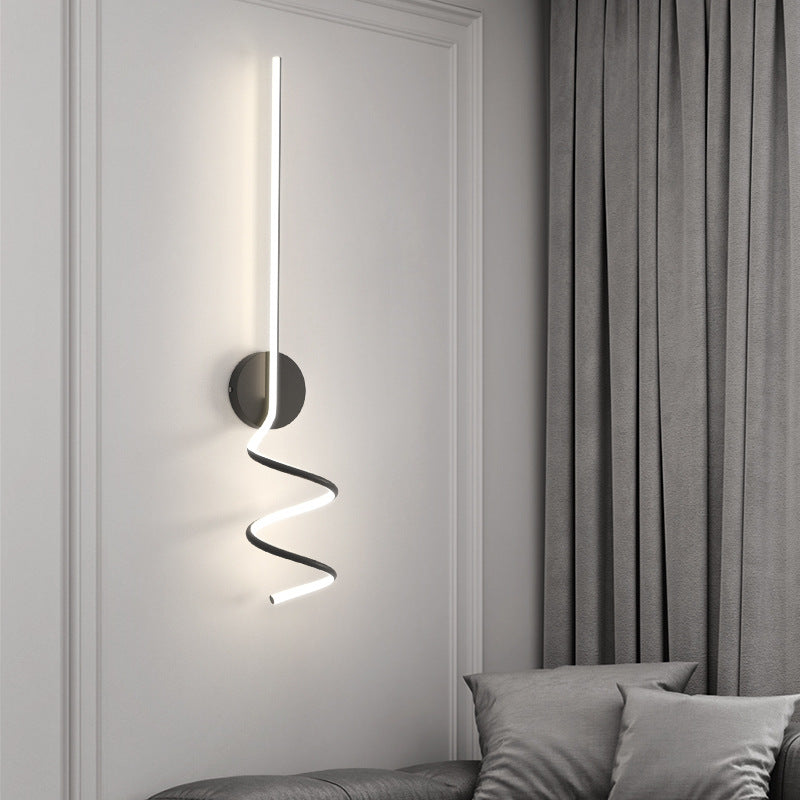 Spiral-shaped Wall Light, Wall Light for Living Room