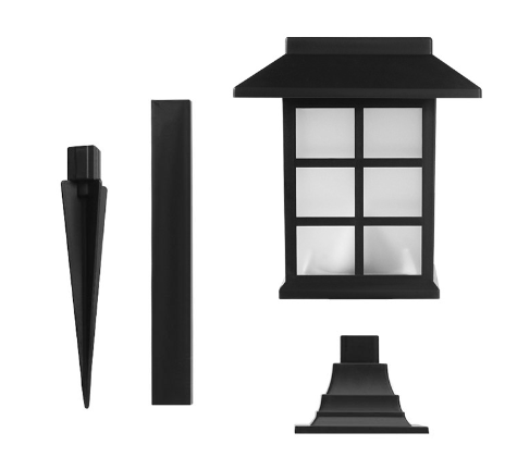 Square Solar Path Light, Solar Outdoor Garden Light, Solar Landscape Light - Set of 2