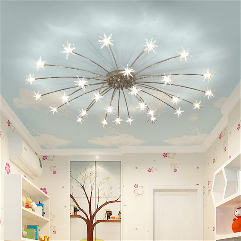 Star Ceiling Light, Black Ceiling Light for Living Room