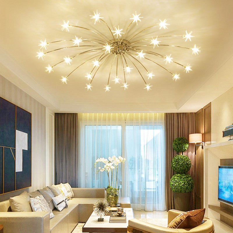 Star Ceiling Light, Black Ceiling Light for Living Room