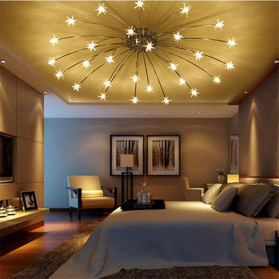 Star Ceiling Light, Black Ceiling Light for Living Room