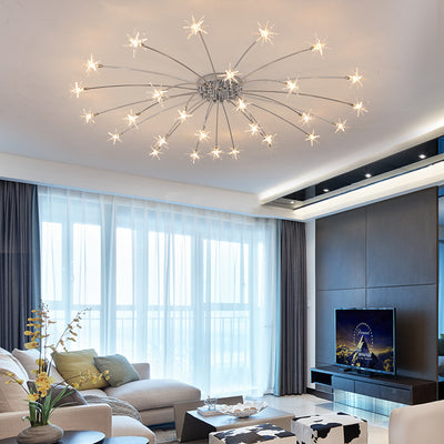 Star Ceiling Light, Black Ceiling Light for Living Room