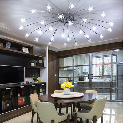 Star Ceiling Light, Black Ceiling Light for Living Room