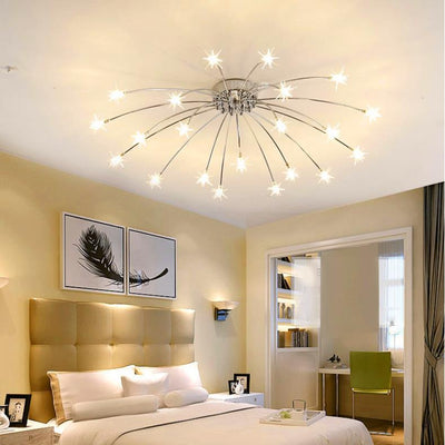 Star Ceiling Light, Black Ceiling Light for Living Room