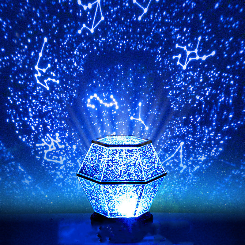 Star Projection Light , Dream Rotating Constellation Projector, Mood Night Light With 6 Patterns