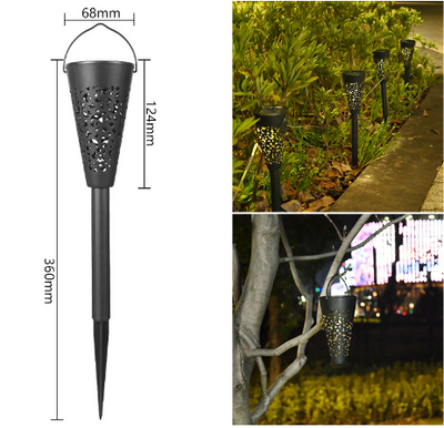 Star Projection Solar Path Light, Solar Outdoor Garden Light, Solar Landscape Light - Set Of 4