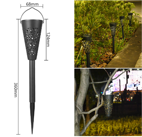 Star Projection Solar Path Light, Solar Outdoor Garden Light, Solar Landscape Light - Set Of 4