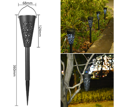 Star Projection Solar Path Light, Solar Outdoor Garden Light, Solar Landscape Light - Set Of 4