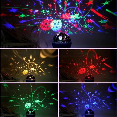 Star Projector, Ball Night Light, Mood Night Light With Multicolour