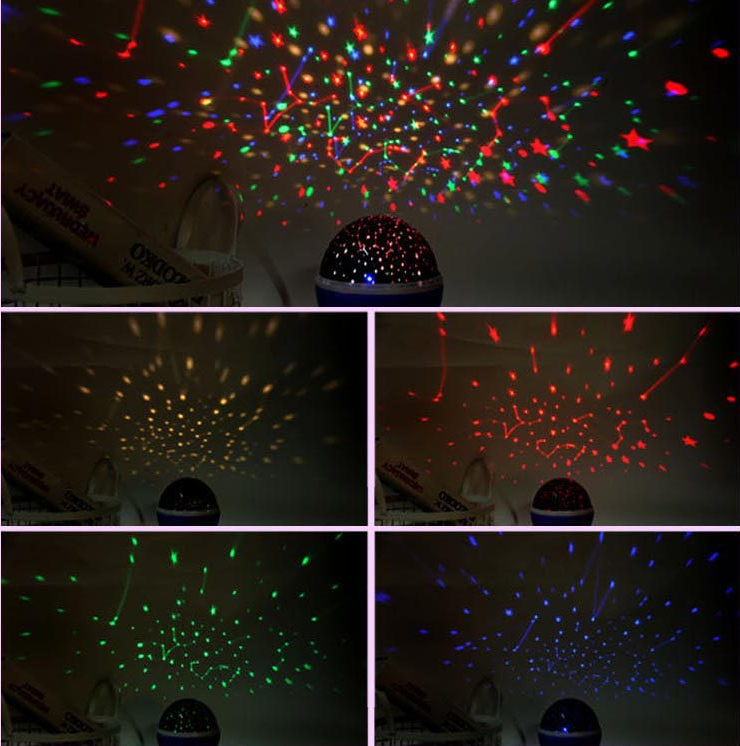 Star Projector, Ball Night Light, Mood Night Light With Multicolour