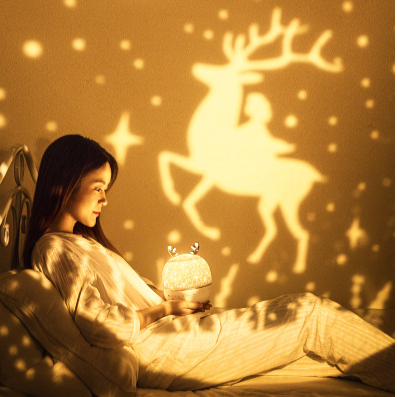 Star Projector, Deer Night Light, Mood Night Light With 6 Patterns