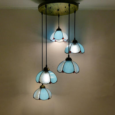 Tiffany Disk Cafe Lamp, Iron Pendant Light, Reading Light