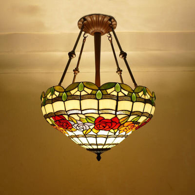 Tiffany Lamp, Glass Pendant Light, Reading Light