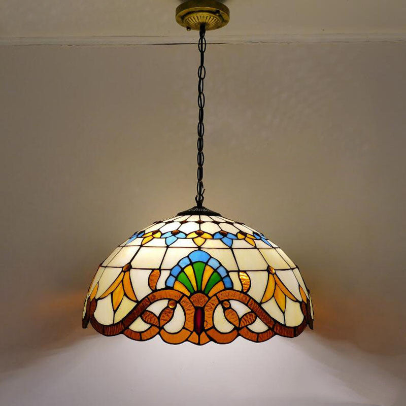 Tiffany Lamp, Retro Pendant Light, Bedroom Light