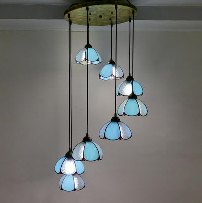 Tiffany Retro Industry Lamp, Glass Pendant Light, Hallway Light