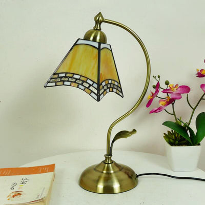 Tiffany Table Lamp, Glass Reading Light, Bedroom Light