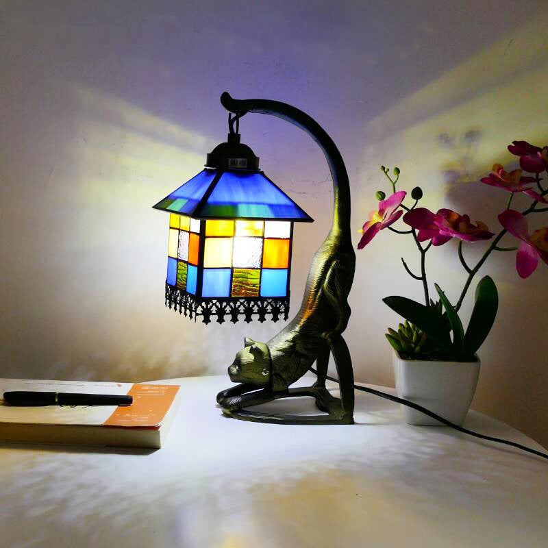 Tiffany Table Lamp, Retro Living Room Light, Bedroom Light