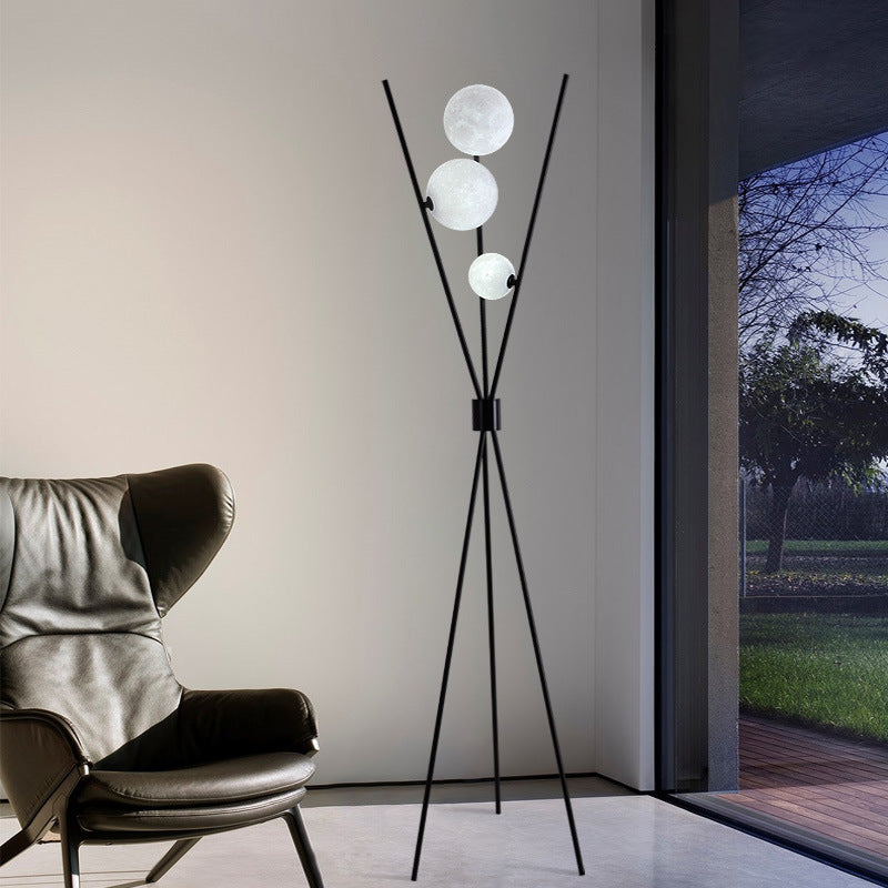 Tripod Floor Lamp, 3D Moon Floor Lamp, Floor Lamp for Living Room