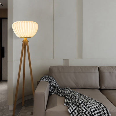 Tripod Floor Lamp, Rattan Living Room Light, Reading Light